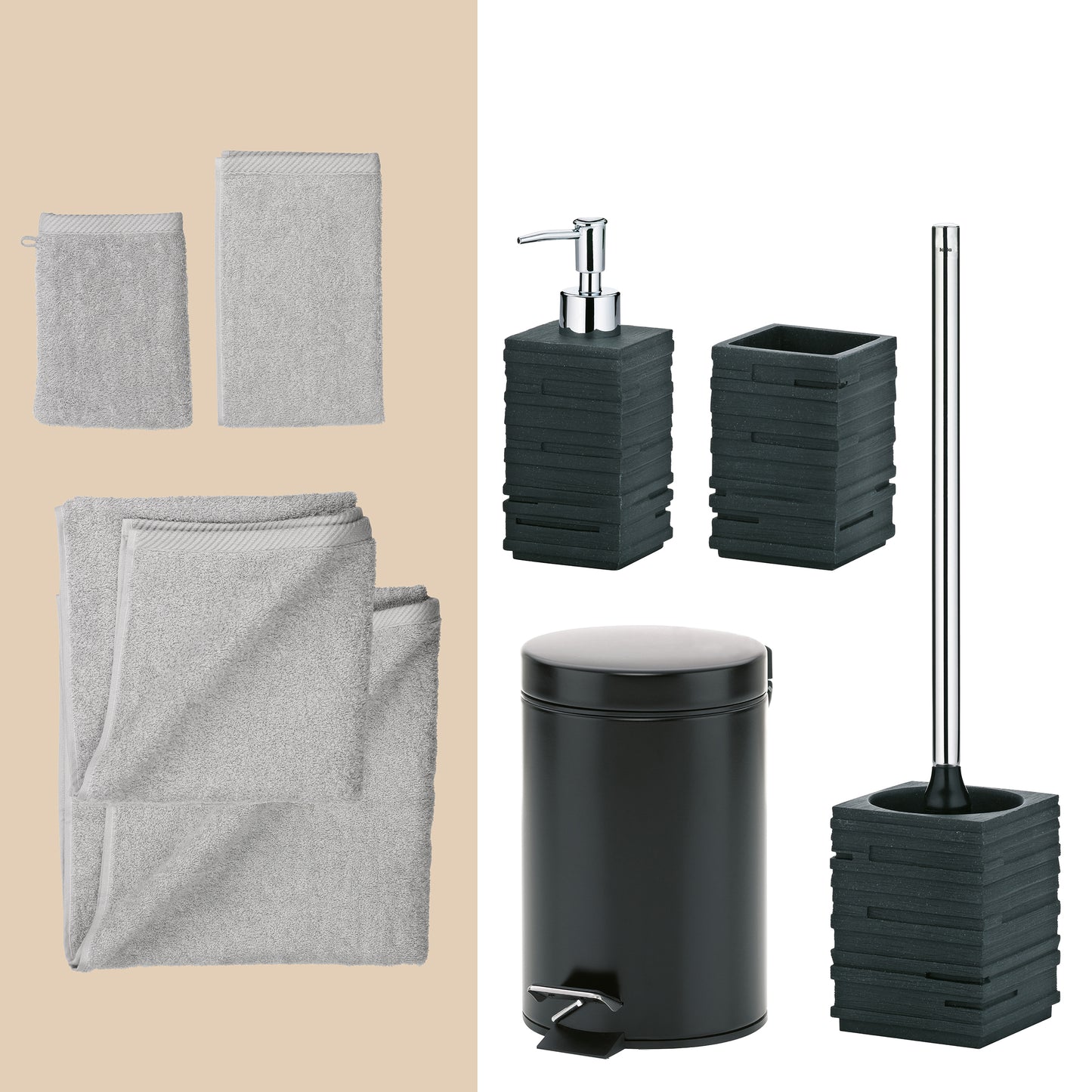 Urban Elegance – Luxe 20-delige Badkamer Set met Handdoeken & Accessoires