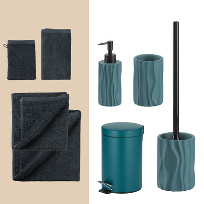 Ocean Dusk – Luxe 20-delige Badkamer Set met Handdoeken & Accessoires