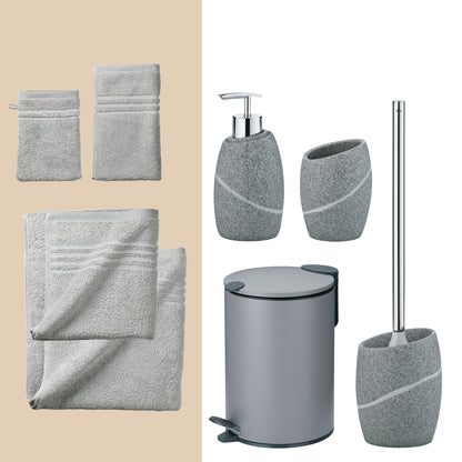 Grey Horizon – 20-delige Luxe Badkamer Set met Handdoeken & Accessoires