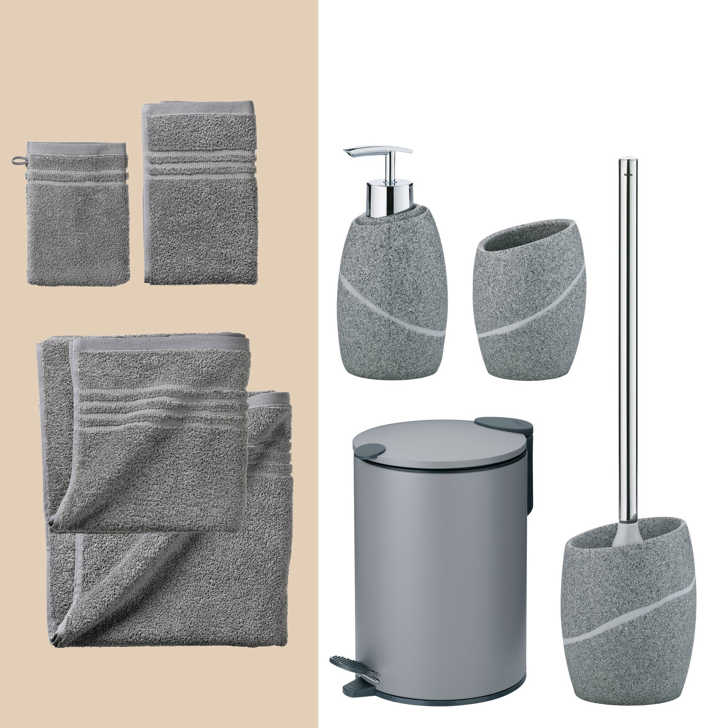 Mist Essence – Luxe 20-delige Badkamer Set met Handdoeken & Accessoires