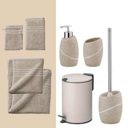 Dessert Glow – 20-delige Luxe Badkamer Set met Handdoeken en Accessoires