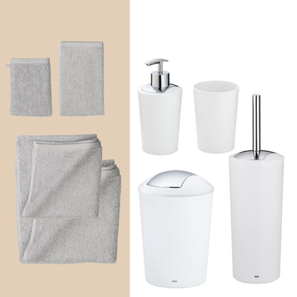 Pearl & Shadow – 20-delige Complete Badkamer Set met Handdoeken & Accessoires