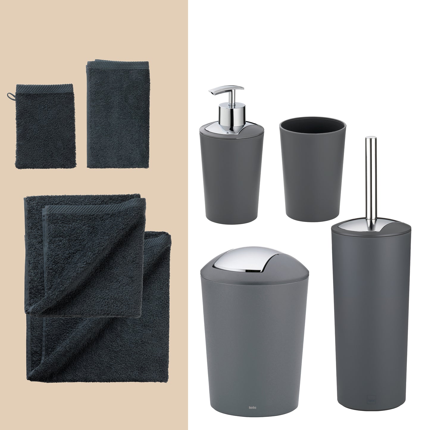 Granite Luxe – 20-delige Perfect afgestemde Badkamer Set met Handdoeken & Accessoires