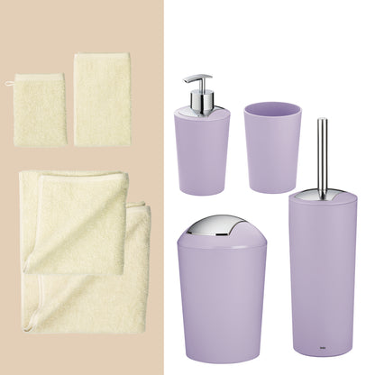 Purple Pop – 20-delige Badkamer Set met Handdoeken & Accessoires